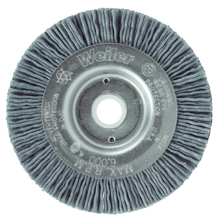 Weiler 3" Narrow Face Nylox Wheel, .022/320SC Crimped Fill, 1/2"-3/8" 31074